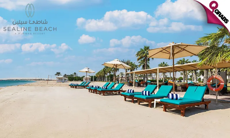 Pool & Beach Access with Meal at Sealine Beach Resort!